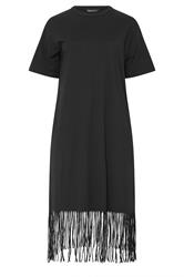 LIMITED COLLECTION Plus Size Black Tassel Beach Dress | Yours Clothing 5