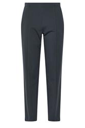 M&Co Pantalon gris en maille point de Rome avec coutures apparentes