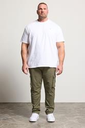 BadRhino Khaki Green Stretch Cargo Trousers | BadRhino 2