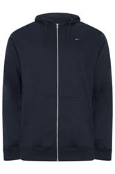 BadRhino Big & Tall Navy Blue Zip Through Hoodie