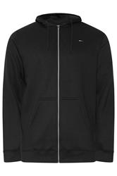 BadRhino Big & Tall Black Zip Through Hoodie
