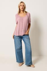 M&Co Pink Scoop Neck Blouse | M&Co 3