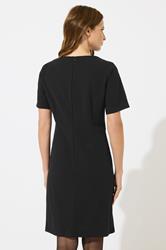 M&Co Black Button Detail Tailored Dress | M&Co 2
