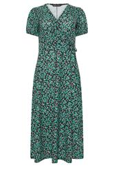 M&Co Cobalt Blue Ditsy Floral Wrap Dress | M&Co 5