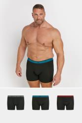 JACK & JONES Big & Tall Grey 3 Pack Boxers | BadRhino 1