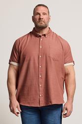 BadRhino Big & Tall Clay Orange Short Sleeve Slub Shirt | BadRhino 1