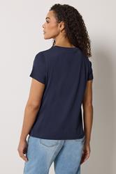 M&Co 3 PACK Black & Navy Blue Cotton T-Shirts | M&Co 8