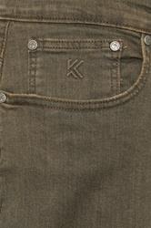 KAM Big & Tall Khaki Green Stretch Jeans | BadRhino 5