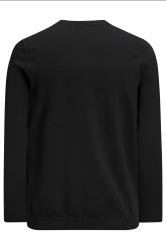 JACK & JONES Big & Tall Black Crew Neck Fine Knit Jumper | BadRhino 2