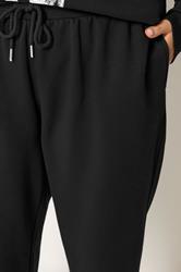 YOURS Plus Size Black NYC Slouch Sweatshirt & Jogger Set | Yours Clothing 5