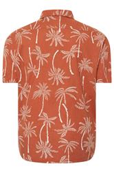 BadRhino Big & Tall Clay Orange Palm Tree Print Short Sleeve Shirt | BadRhino 7