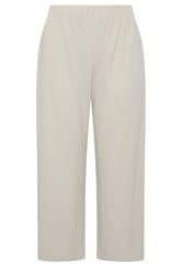 LIMITED COLLECTION Plus Size Beige Brown Crinkle Wide Leg Trousers | Yours Clothing 5