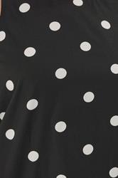 LTS Tall Women's Black Polka Dot Print Vest Top | Long Tall Sally 4
