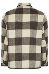 BadRhino Big & Tall Brown Checked Shacket | BadRhino 2