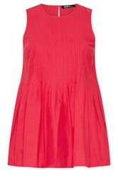 YOURS Curve Red Pleated Peplum Cami Vest