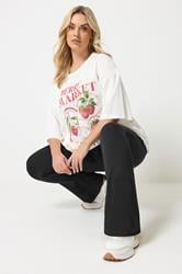 YOURS Plus Size Black Flared Leggings | Yours Clothing 4