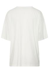 YOURS Plus Size  Ivory White Spicy Margarita T-Shirt | Yours Clothing 7