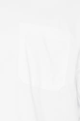 D555 Big & Tall White Long Sleeve Non Iron Stretch Shirt | BadRhino 5