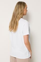 LTS Tall Women's White Paisley Cotton T-Shirt | Long Tall Sally 2