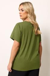 YOURS Plus Size Green 'Sol E Amor' Graphic T-Shirt | Yours Clothing 2