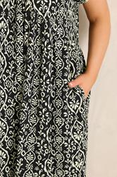 EVANS Curve Black Ikat Mini Dress 4