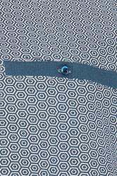 KAM Big & Tall Navy Blue Geometric Print Polo Shirt | BadRhino 5