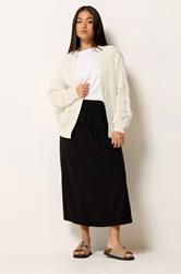 M&Co Petite Cream Crochet Knitted Cardigan | M&Co  1