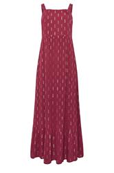 M&Co bessenrode maxi-jurk met folie-effect