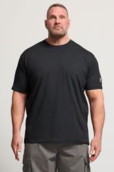 KAM Big & Tall Black Active T-Shirt | BadRhino 3