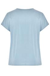 YOURS Plus Size Blue 'Mystic Soul' Laser Cut Slogan T-Shirt | Yours Clothing 6