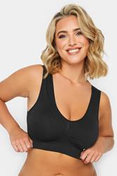 YOURS Plus Size Black Seamless Bra | Yours Clothing 3