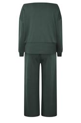 YOURS Plus Size Grey 'New York' Off Shoulder Sweatshirt & Jogger Set | Yours Clothing 7