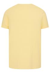 JACK & JONES Big & Tall Sunlight Yellow Circle Logo Print T-Shirt | BadRhino 4