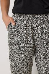 M&Co Black Leaf Print Hareem Trousers | M&Co 4