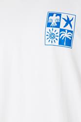 BadRhino Big & Tall White & Blue Graphic T-Shirt | BadRhino 9