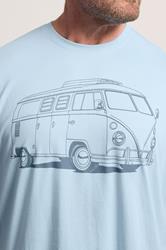 BadRhino Big & Tall Blue Campervan Graphic T-Shirt | BadRhino 4