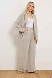 LTS Tall Women's Natural Brown Linen Blazer | Long Tall Sally 4
