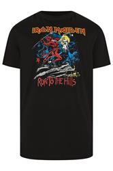 BadRhino Big & Tall Black Extra Long Iron Maiden Graphic T-Shirt | BadRhino 5