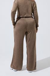 LIMITED COLLECTION Plus Size Natural Brown Wide Leg Trousers | Yours Clothing 2