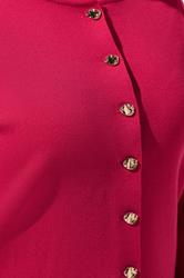 LIMITED COLLECTION Plus Size Cobalt Red Compacted Knit Cardigan | Yours Clothing 5