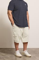 BadRhino Big & Tall Stone Brown Long Length Cargo Shorts | BadRhino 3