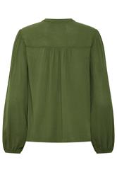 M&Co Khaki Green Crochet Long Sleeve Blouse | M&Co 6