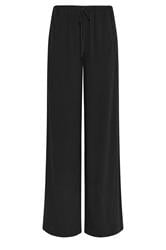 LTS Tall Black Wide Leg Linen Trousers