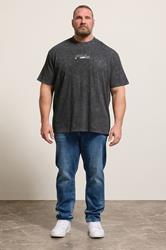 BadRhino Big & Tall Black Acid Wash Golf GTI Graphic T-Shirt | BadRhino 1