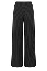LTS Tall Women's Black & White Pinstripe Wide Leg Trousers | Long Tall Sally 5