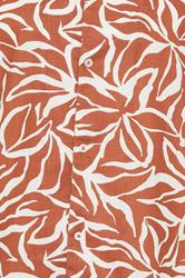 BadRhino Big & Tall Clay Orange Leaf Print Shirt | BadRhino 6