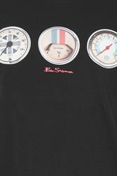 Ben Sherman Big & Tall Black Speed Graphic T-Shirt | BadRhino 5