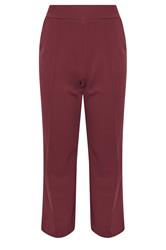 M&Co Petite Berry Red Pintuck Trousers | M&Co 6