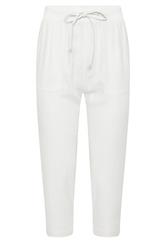 M&Co Petite White Linen Cropped Trousers | M&Co 5