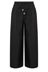 PixieGirl Petite pantalones negros con cuentas de pierna ancha 